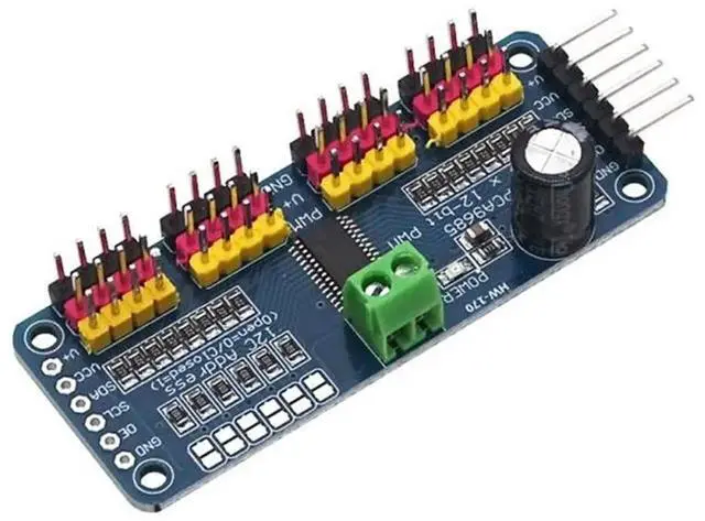 Alt view image 4 of 6 - 16 Channel PWM Servo Drive Board Robot Controller IIC Interface Driver Module PCA9685 for