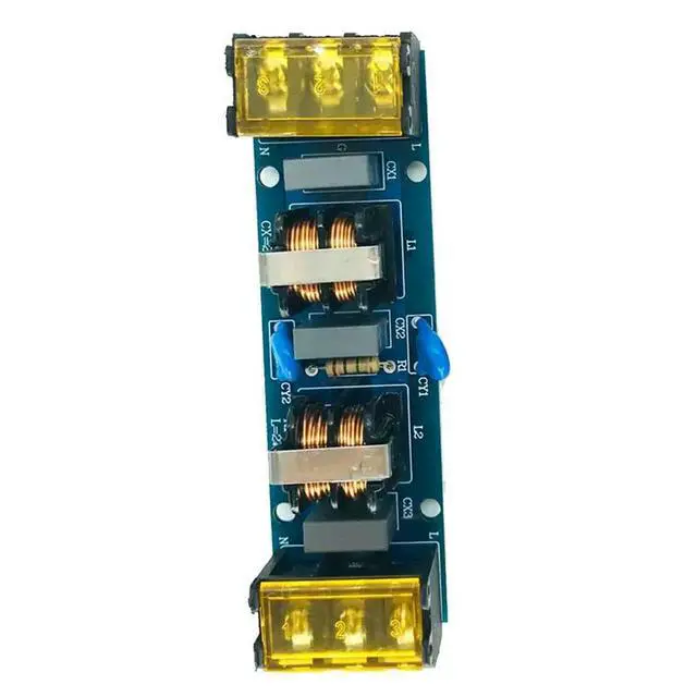 Alt view image 4 of 6 - High Frequency Two-Stage Power Low-Pass Filter Board 6A for Power Supply Amplifier PCB Electrical Access Filter