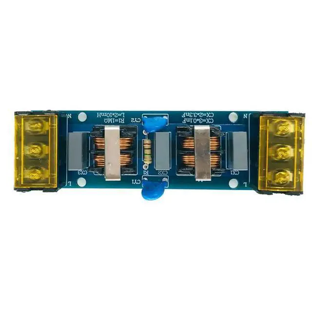 Alt view image 5 of 6 - High Frequency Two-Stage Power Low-Pass Filter Board 6A for Power Supply Amplifier PCB Electrical Access Filter