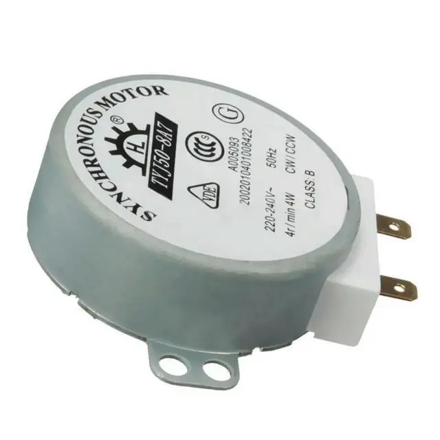 Alt view image 4 of 6 - Microwave Turntable Synchronous Motor AC220-240V 4 RPM CW/CCW Motor TYJ50-8A7 for //