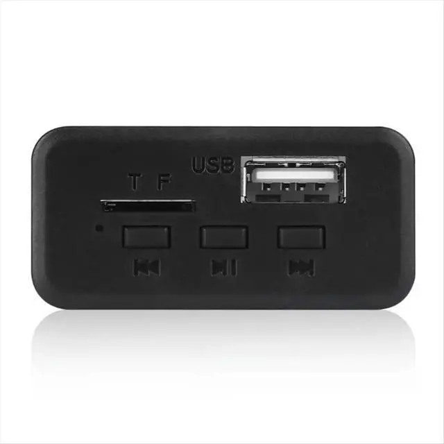 Alt view image 4 of 6 - Upgrade Bluetooth 5.0 Car Radio MP3 Player 5V 12V WMA Decoder Board Audio Module FM TF USB 3.5mm AUX for Cars Silver