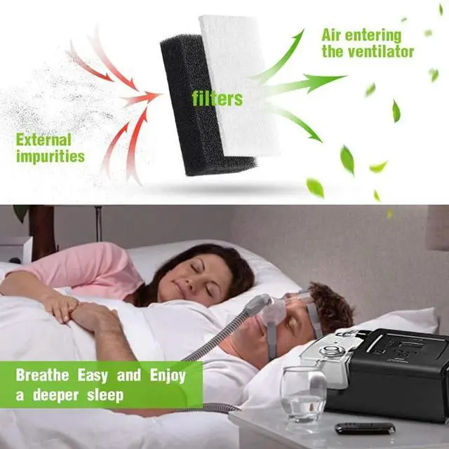 Alt view image 6 of 6 - 50PCS CPAP Filters for Respironics Premium Foam Filter and Ultra Fine Filters Respironics M Series