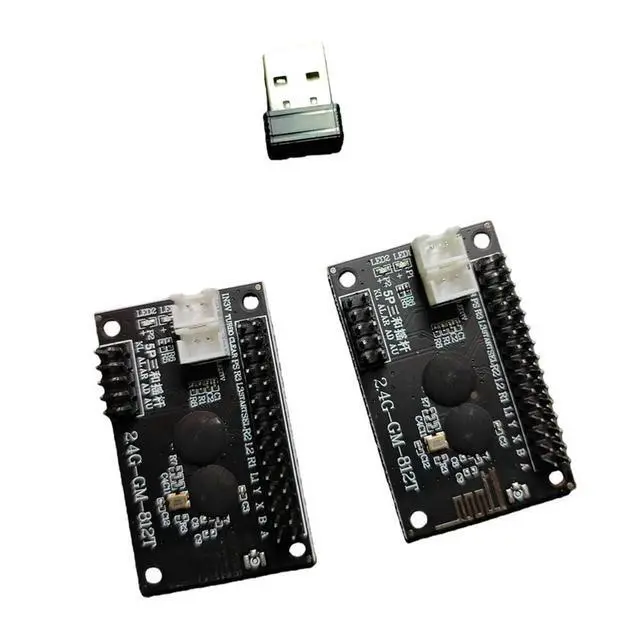 Alt view image 5 of 6 - 2.4G 2 Players for USB Zero Delay Joystick Encoder PCB Board for Diy Game Console Parts.