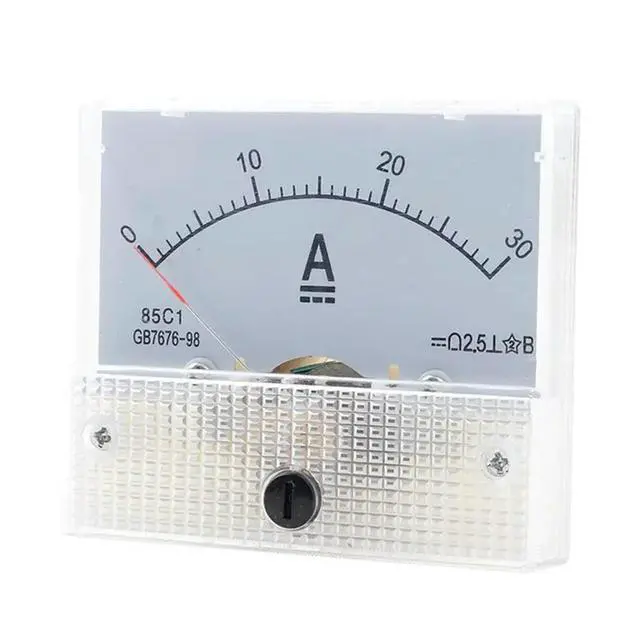 Alt view image 6 of 6 - 85C1-DC 30A DC Voltmeter Pointer Head Analog Ammeter Panel Meter