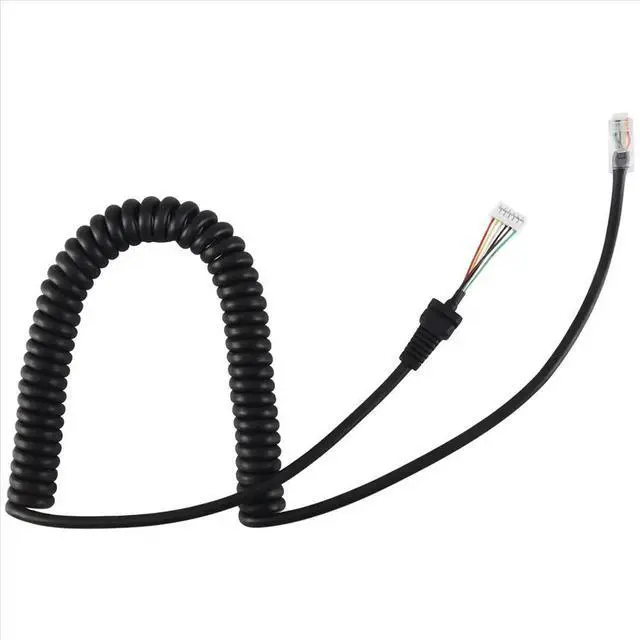 Alt view image 6 of 6 - Car Hand Speaker Microphone Cable for -48 -48A6J FT-8800R FT-8900R FT-7900R FT-1807 FT-7800R FT-2900R FT-1900