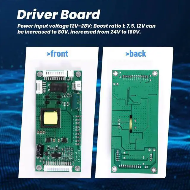 Alt view image 4 of 6 - 10-65 Inch LED LCD Backlight TV Universal Boost Constant Current Driver Board Converters Full Bridge Booster Adapter