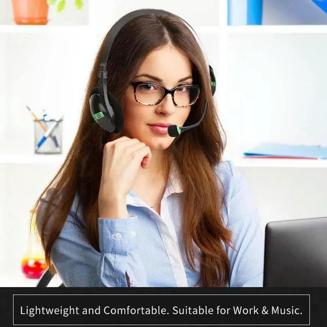 Main image of 3.5MM Audio Headset Computer Headsets with 270 Degree Boom Mic Suitable for Desktop Computers