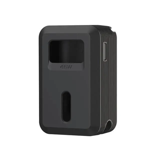 Alt view image 2 of 3 - Silicone Case for Nano Power Bank (10,000mAh 45W) A1638 - Shockproof, Scratch- Travel Cover Black