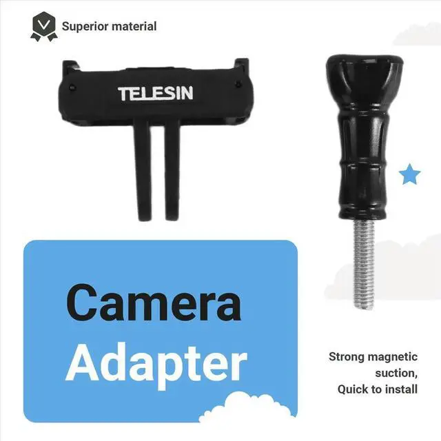 Alt view image 4 of 6 - Magnetic Two Claw Adapter Action Camera Accessories for Action 3 Adapter