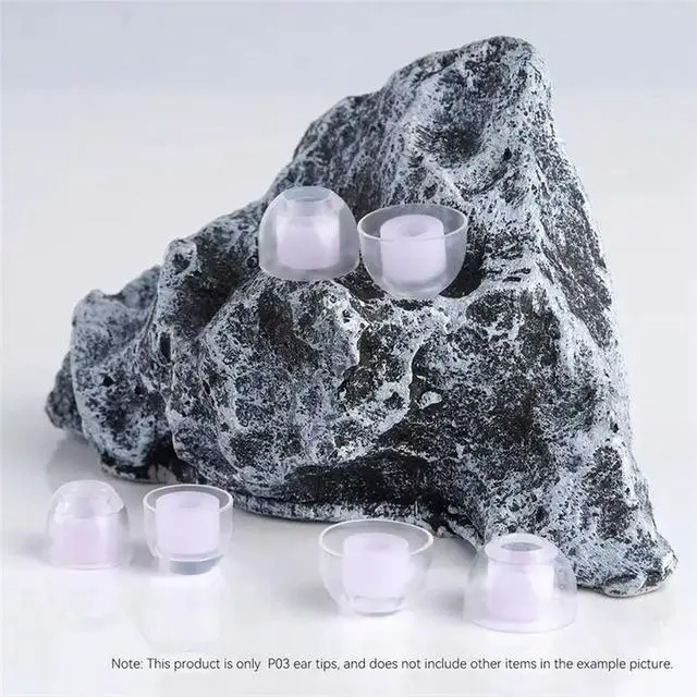 Alt view image 5 of 6 - For NICEHCK P03 Liquid Silicone Ear Tips Noise-Canceling Soft Safe Eartips Accessories NX8 Que Cantor IEM P03(3 Pairs L)