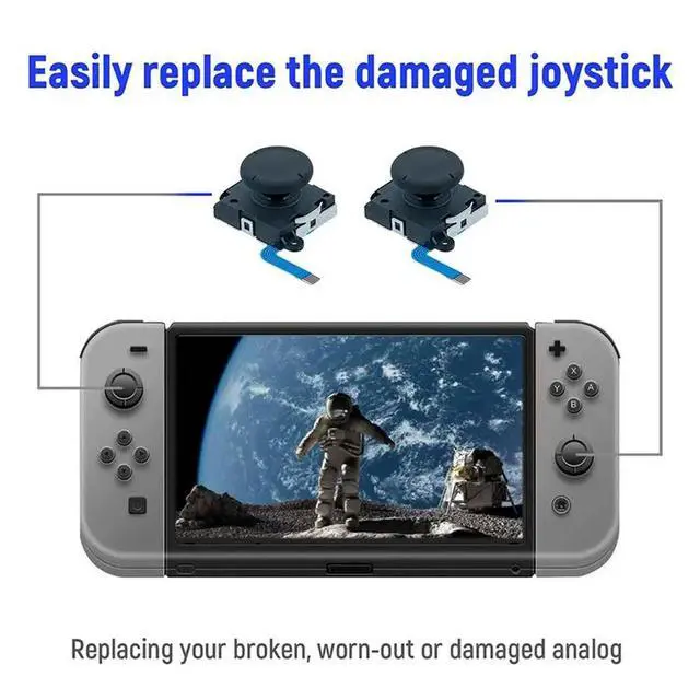 Alt view image 6 of 6 - Game Joystick Flex Cable Set Repair Parts Kit For Switch OLED Lock Games Accessories