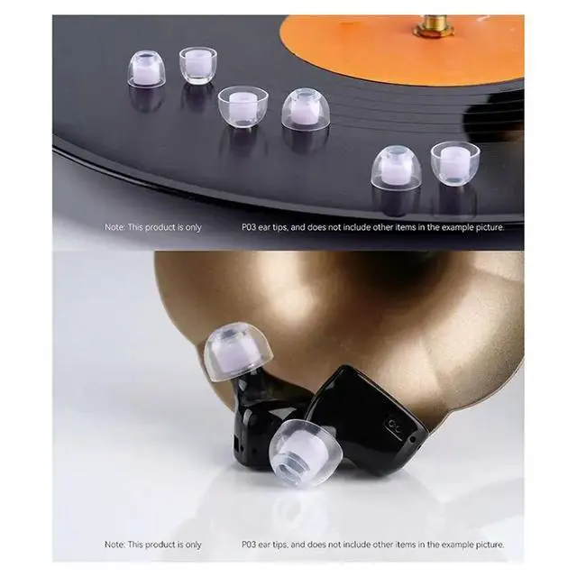 Alt view image 6 of 6 - For NICEHCK P03 Liquid Silicone Ear Tips Noise-Canceling Soft Safe Eartips Accessories NX8 Que Cantor IEM P03(3 Pairs L)
