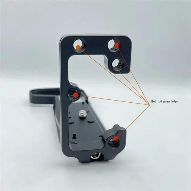 Alt view image 4 of 6 - Quick Release Plate for R8 for RP Camera Stabilizer Vertical Racket Handle L Plate Holder Hand Grip