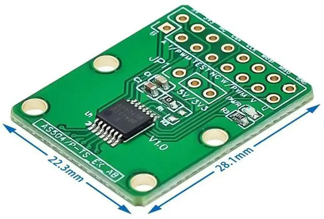Alt view image 4 of 5 - AS5047P Encoder Adapter Board Module SimpleFOC Doggo Magnetic Encoder SPI ABI Pulse Width Modulation