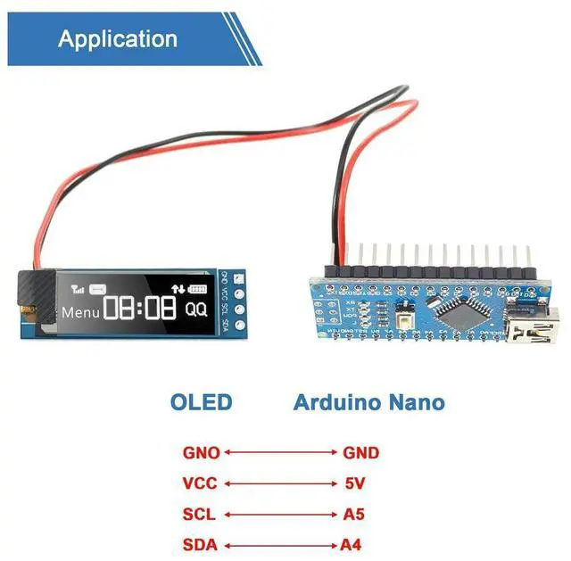 Alt view image 4 of 6 - 5 Pieces Display Module 0.91 Inch OLED Display Module OLED Screen Driver DC 3.3V-5V(White Light)