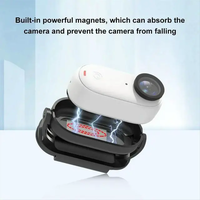 Alt view image 4 of 6 - For Go 3 GO 3S Clip Mount Hat Clip Quick Release Clamp Magnetic Frame Fixed Holder Thumb Camera Accessory