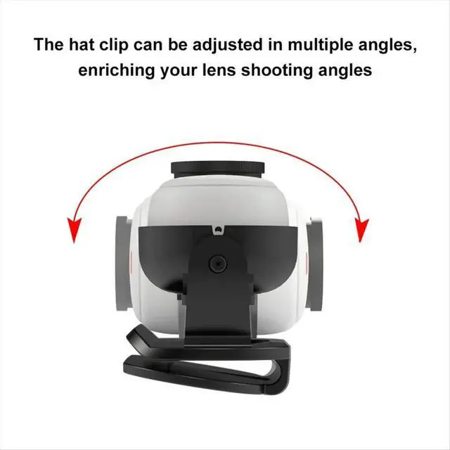 Alt view image 6 of 6 - For Go 3 GO 3S Clip Mount Hat Clip Quick Release Clamp Magnetic Frame Fixed Holder Thumb Camera Accessory