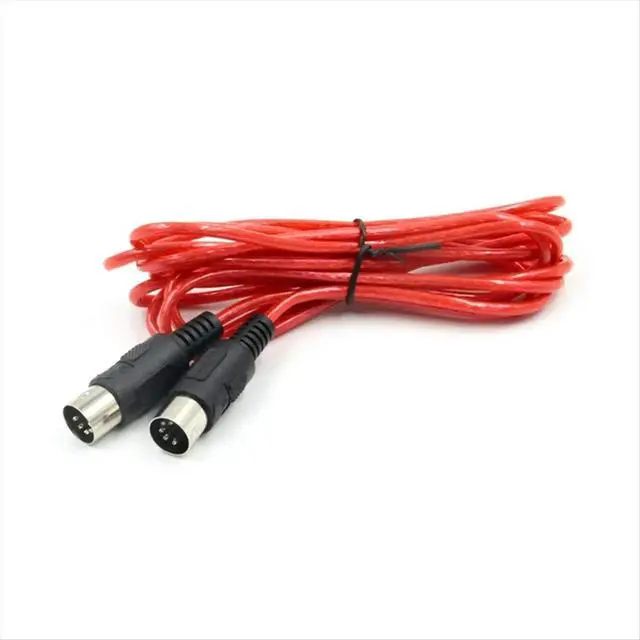 Alt view image 5 of 6 - MIDI Extension Cable 5Pin Male to Male MIDI Cable for Electric Piano Guitar Instrument PC Cable 5M