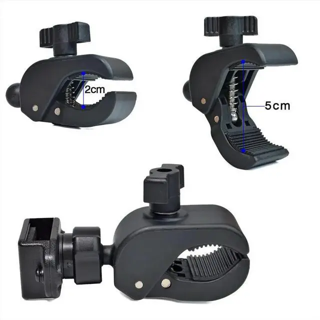 Alt view image 6 of 6 - Motorcycle Handlebar Radio Holder,Bike Walkie Talkie Mount Clamp for Talkabout Radio