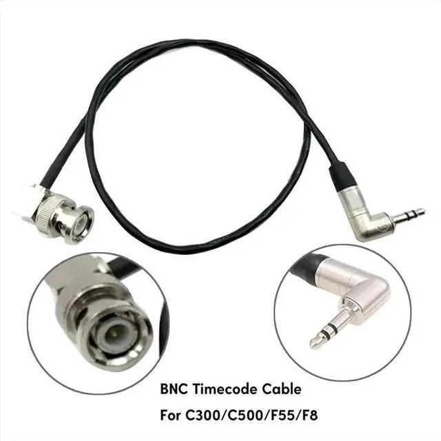 Alt view image 6 of 6 - 3.5mm TRS to BNC Timecodes Cable for C300/C500/F55/ZoomF8 Camera for Enhances Your Camera Timecodes Capability