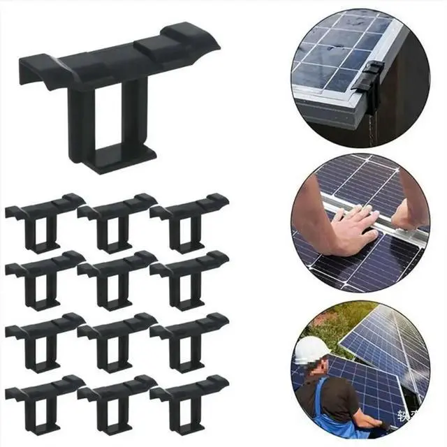 Alt view image 5 of 6 - 50PCS 30mm Solar Panel Water Drainage Clips Photovoltaic Panel Water Drained Clip Auto Remove Stagnant Water Dust