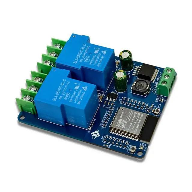 Alt view image 6 of 6 - 2-Channel Relay Module 30A --32E Development Board Module for Home Control DC7-28/5V