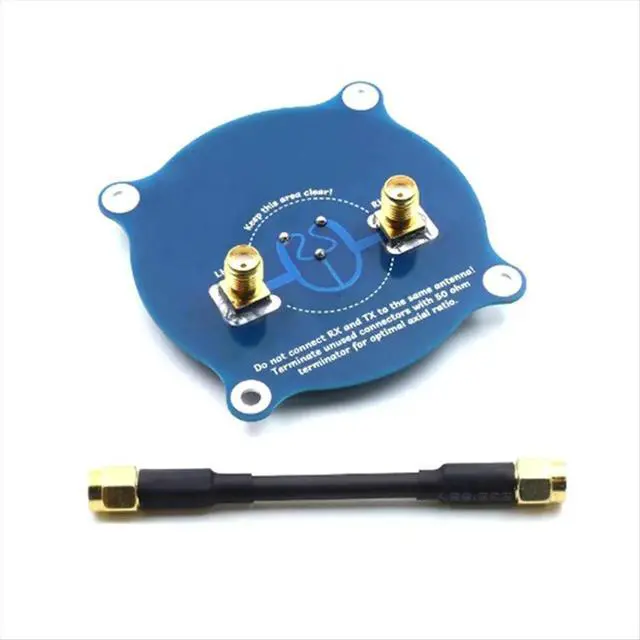 Alt view image 5 of 6 - Triple Feed Patch Array Antenna 5.8G 9.4DBI Circular Polarized FPV Antenna for RC Fatshark FPV Goggle DIY RP-SMA