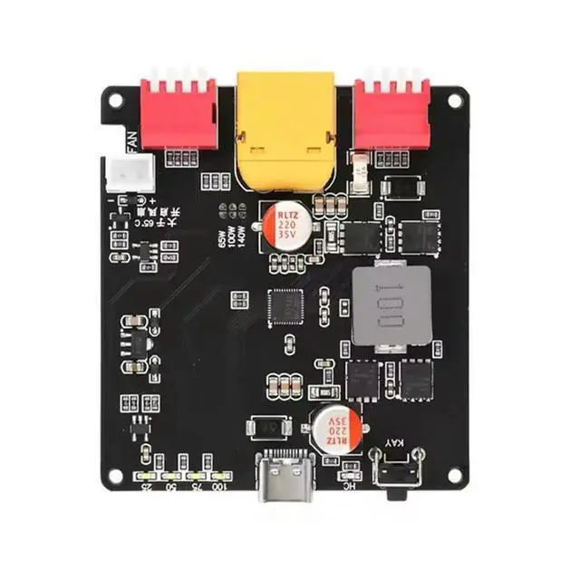 Alt view image 5 of 6 - 140W Bidirectional Fast Charger Module Up-Step Voltage Lithium Charging Board IP2366 with Temperature Control