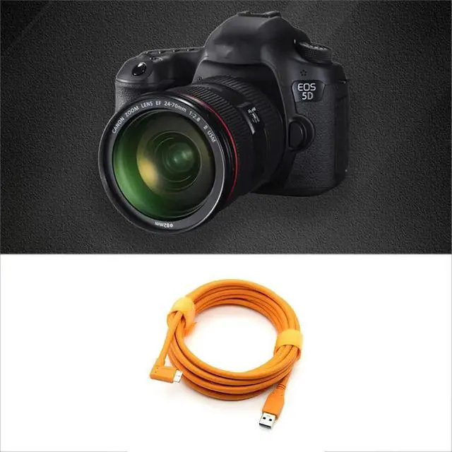 Alt view image 4 of 6 - 5m USB-C to Micro-B 3.0 Tethering Cable for 5D Mark IV 5DSR 1DX2 for D850 D5 Camera Tethered TypeC