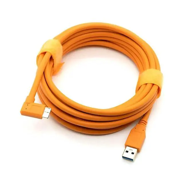 Alt view image 5 of 6 - 5m USB-C to Micro-B 3.0 Tethering Cable for 5D Mark IV 5DSR 1DX2 for D850 D5 Camera Tethered TypeC