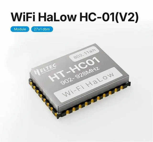 Alt view image 6 of 6 - HT-HC01 V2 Wi-Fi HaLow Module 27dBm Sub Wi-Fi MESH Long Range High-Speed Data Transfer Access IoT