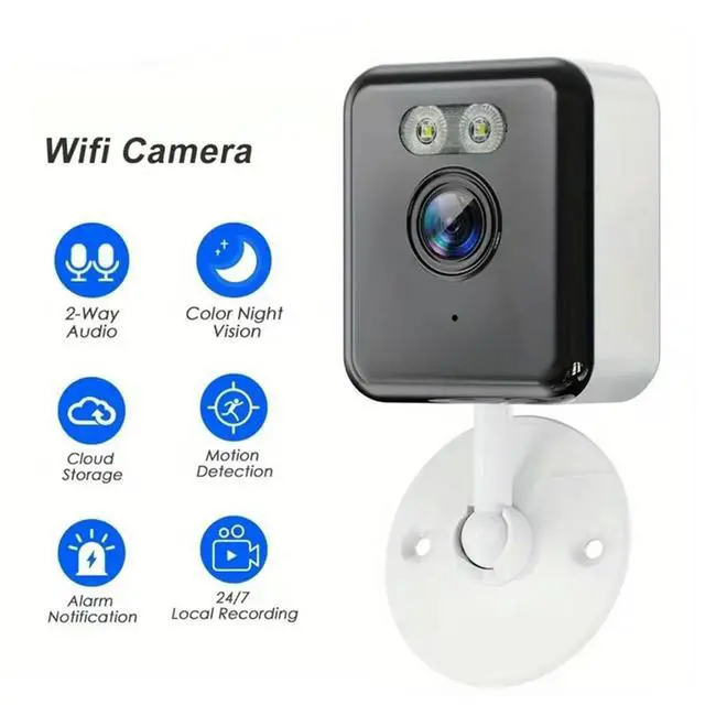 Alt view image 6 of 6 - Tuya 1080P IP Camera Indoor Color Night Home Security AI Human Detect Surveillance Camera EU Plug
