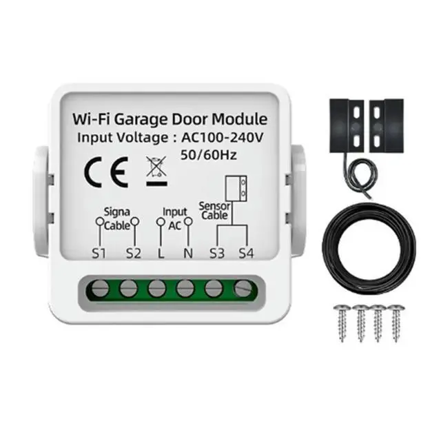 Alt view image 5 of 6 - Mini Tuya Garage Door Controller Universal Electric Door Switch Assembly APP/Voice Remote Control