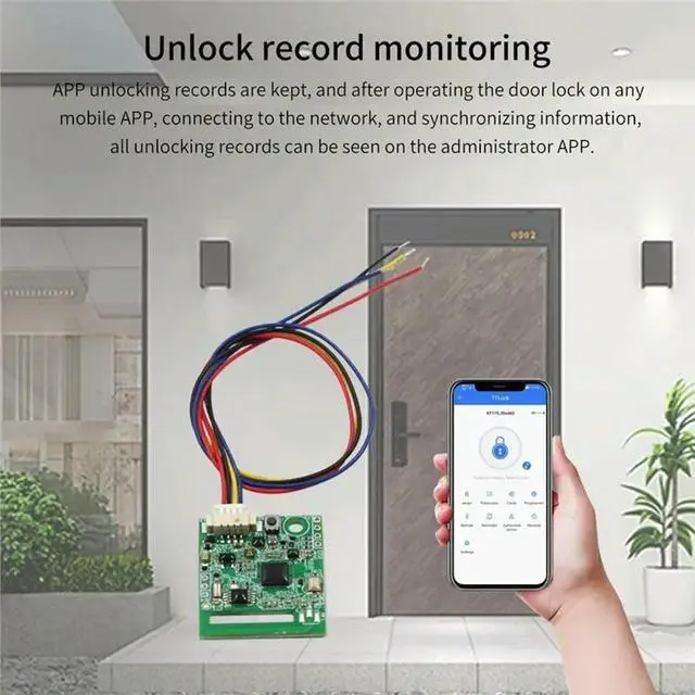 Alt view image 5 of 6 - Bluetooth For TTLOCK Compatible Electronic Door Lock Switch Ceiling Unlock Module APP Control Home Module SN924