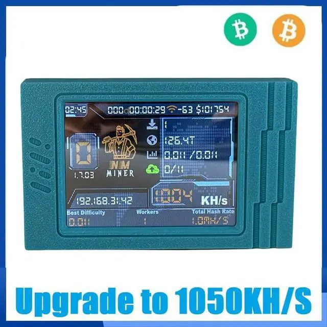 Alt view image 6 of 6 - NerdMiner V2 MAX BTC Solo Miner 1050KH/S Crypto Miner 2.8 Inch Display Miner Nerdminer Win 3.125 BTC