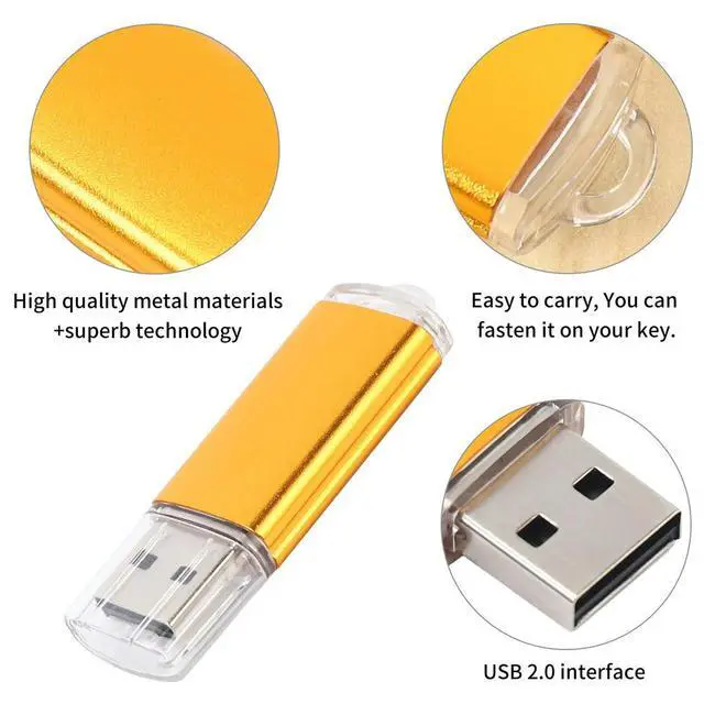 Alt view image 4 of 6 - 10 x 512MB Memory Stick USB Flash Drive USB Flash Drive USB 2.0 Gold