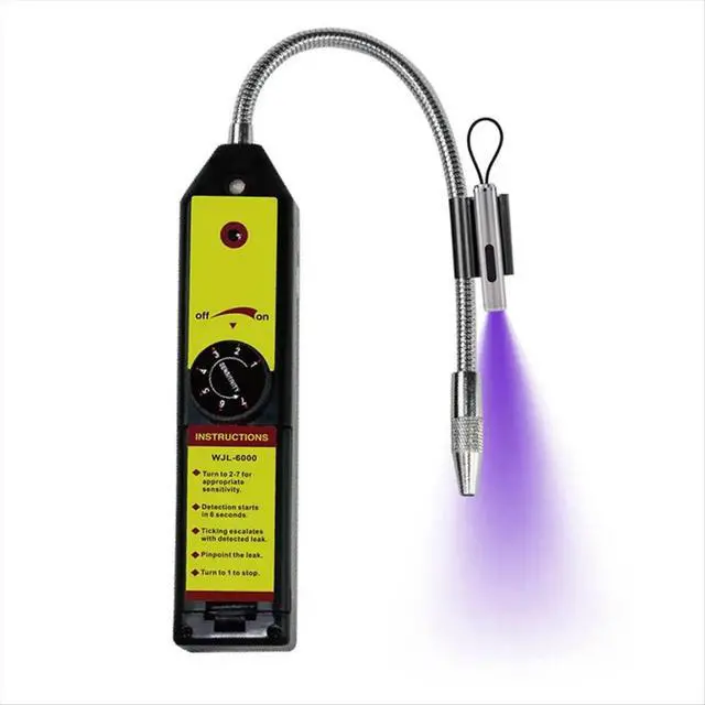 Alt view image 5 of 6 - -6000UV Leak Detector Freon Leak Detector R22 R410A R134A R1234YF Refrigerant Gas Air Conditioner Tester Tool