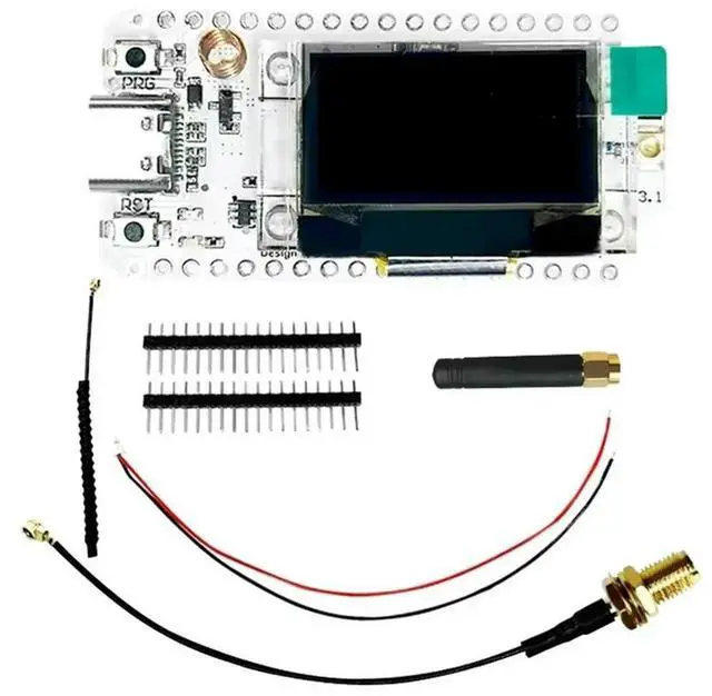 Alt view image 5 of 6 - LoRa V3 Dev-Board Dual Antenna Integrated Bluetooth 0.96-Inch OLED Display Type C for Meshtastic IoT