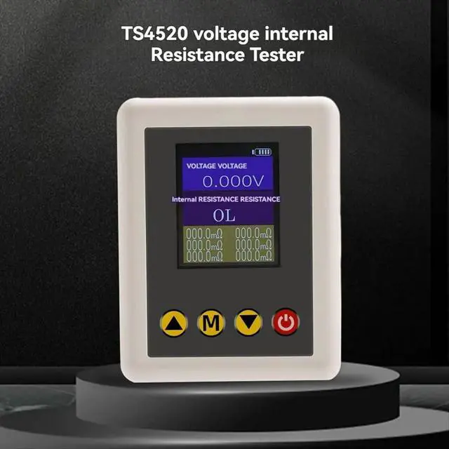 Alt view image 2 of 3 - TS4520 Voltage Resistance Tester 1.77 Inch TFT with Kelvin Clip Support Fine-Tuning HD Color Screen Display Tester