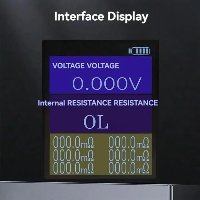 Main image of TS4520 Voltage Resistance Tester 1.77 Inch TFT with Kelvin Clip Support Fine-Tuning HD Color Screen Display Tester