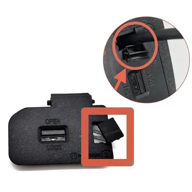 Alt view image 3 of 3 - 1Pcs for ILCE-7M4 A7M4 A7R4 A7S3 Fx3 A9M2 A1 Door Cover Digital Camera Repair Parts-With Socket