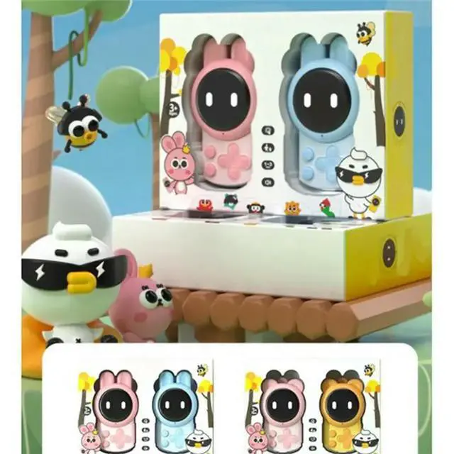 Alt view image 2 of 3 - 2Pcs Walkie Talkie Charging Rechargeable Phone Kids Child Handheld Education Interactive Walkie Talkie, A