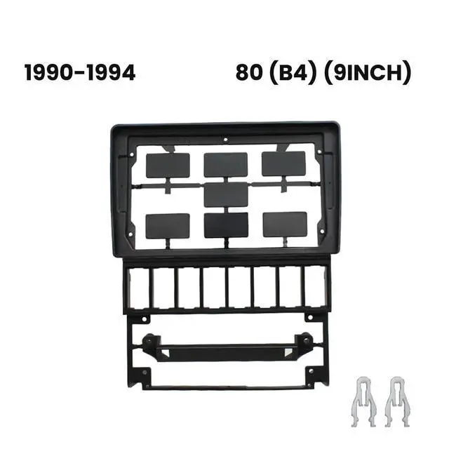 Alt view image 3 of 3 - 9 Inch Car Frame Fascia Adapter for 80 B4 1990-1194 Frame No Cable Android Radio Dash Fitting Panel Kit