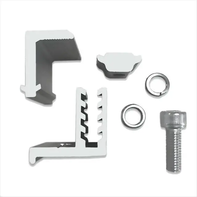Alt view image 3 of 3 - 10PCS Solar Panel Mounting Bracket Middle Clamp Kit Adjustable 30/35/40mm Fixing Clamp Solar Panel Mount Bracket