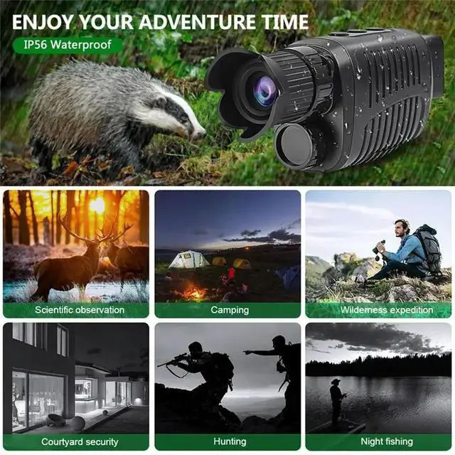 Alt view image 2 of 3 - Outdoor Search 2.5K Monocular Night Vision Device, Camera, 10X Digital Zoom, Efficient Up To 300M In Full Darkness