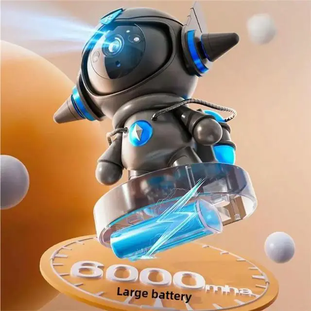 Alt view image 2 of 3 - 5MP IP Camera Home Security Camera Enabled Baby Crying Robot Camera Indoor Night Vision Baby Monitor