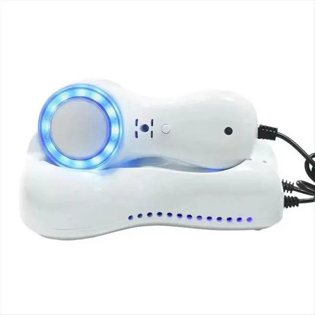 Alt view image 2 of 3 - Blue Light Therapy Cold Hammer Skin Massage Lifting Tighten Machine Skin Care Massage EU Plug