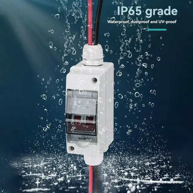 Main image of Solar Disconnect Switch Photovoltaic PV Combiner Box 400V DC Circuit Breaker IP65 Waterproof 20A