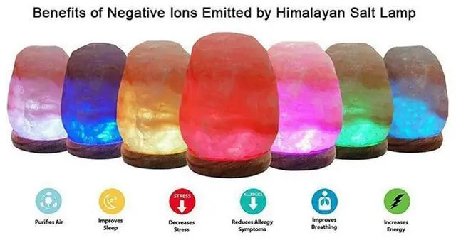 Main image of Himalayas Crystal Salt Lamp Colorful Color Changing USB Natural Salt Lamp Atmosphere Mineral Salt Lapm Small Night Lamp