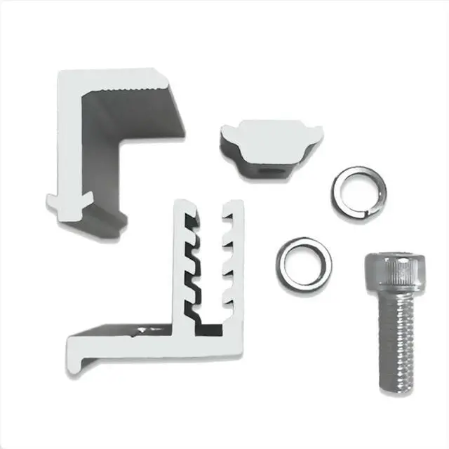 Alt view image 3 of 3 - 10PCS Solar Panel Mounting Bracket Side Clamp Kit Adjustable 30/35/40/45mm Fixing Clamp Solar Panel Mount Bracket
